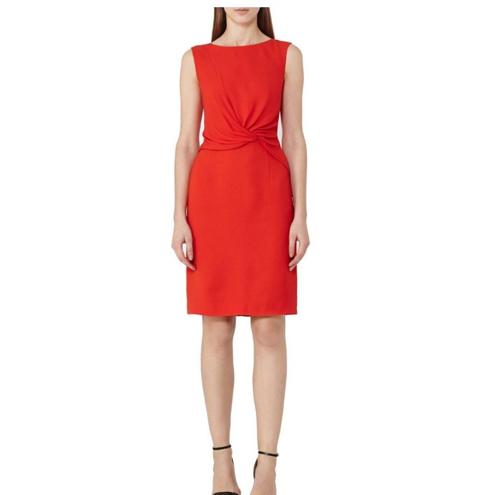 Reiss Erica Cherry Red Dress US Size 8